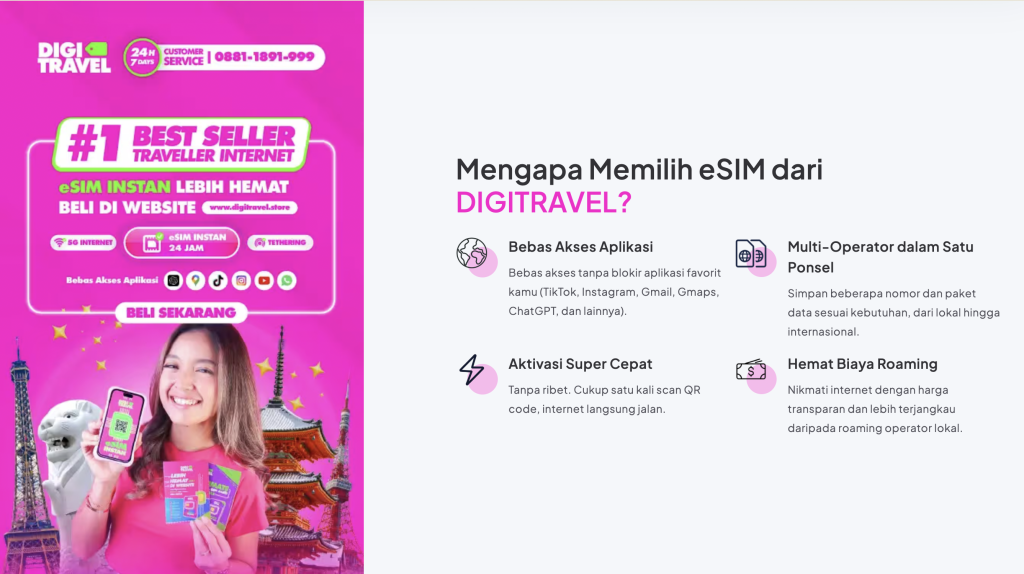 eSIM Travel dari Digitravel